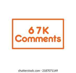 Comments sign label vector art illustration with awesome font on white background