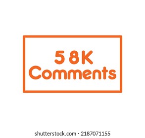 Comentarios etiqueta de signo ilustración de arte vectorial con fuente impresionante en fondo blanco