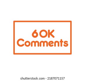 Comments sign label vector art illustration with awesome font on white background
