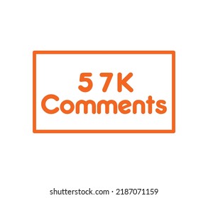 Comments sign label vector art illustration with awesome font on white background