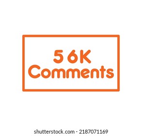 Comments sign label vector art illustration with awesome font on white background