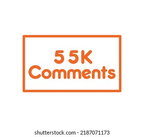 Comments sign label vector art illustration with awesome font on white background