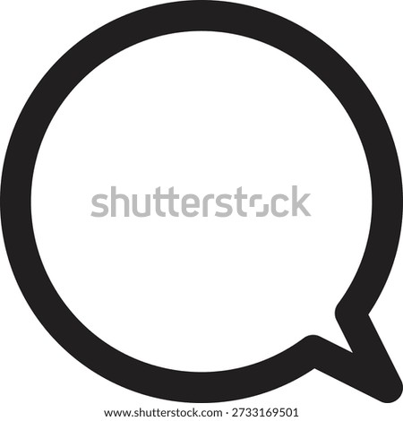 Comments Social Media Line Style Vector Icon