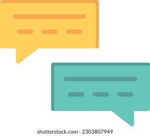 Comments Vector Icon Flat Style