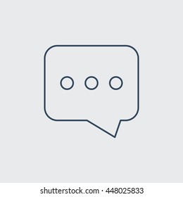 Comments Vector Line Icon. Eps.-10.
