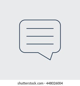 Comments Vector Line Icon. Eps.-10.