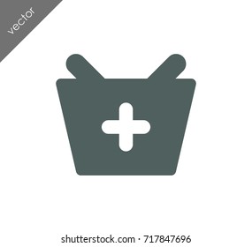 Commerce basket icon