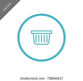 Commerce basket icon