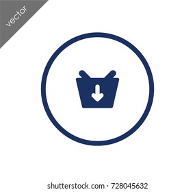 Commerce basket icon