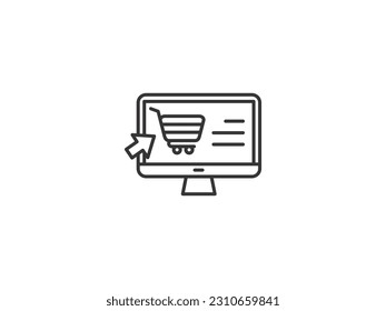 commerce business concept , shopping and collect order, icon, delivery services steps, receive order in pick up point, online shop - editable stroke vector illustration