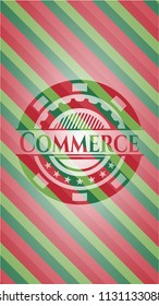 Commerce christmas emblem.