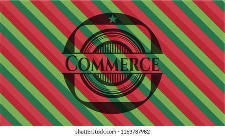 Commerce christmas emblem.