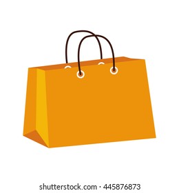 Commerce concept represented by shopping bag icon. isolated and flat illustration 