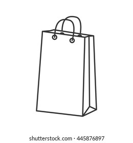 Commerce concept represented by shopping bag icon. isolated and flat illustration 