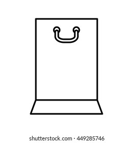 commerce concept represented by shopping bag icon. isolated and flat illustration 