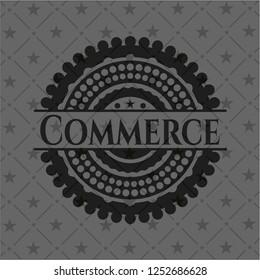 Commerce dark emblem. Retro