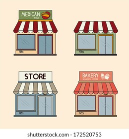 commerce design over cream background vector illustration
