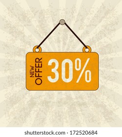 commerce design over grunge background vector illustration