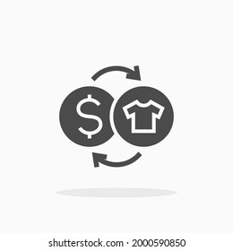 Commerce exchange icon. For your design, logo. Vector illustration.