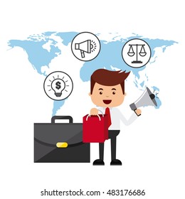 commerce and finance flat icons vector illustration design