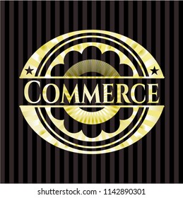 Commerce golden emblem
