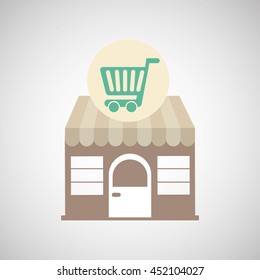 commerce icon design, vector illustration eps10 graphic