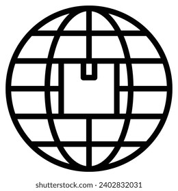 símbolo de símbolo de símbolo de línea de icono de comercio
