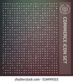 Commerce icon set,clean vector