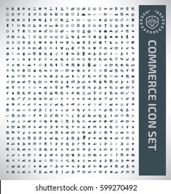 Commerce icon set,clean vector
