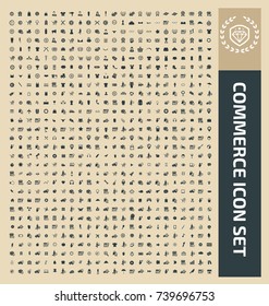 Commerce icon set,vector