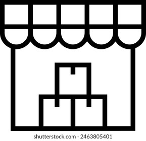 commerce icon. Thin linear style design isolated on white background