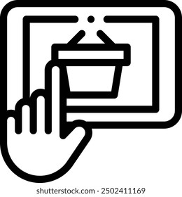 commerce icon. Thin Linear Style Design Isolated On White Background