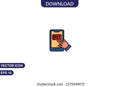 Commerce icon in trendy flat style isolated on white background vector illustration 