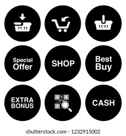 commerce Icons, Fashion design icons set - shopping illustrations collection