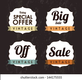 commerce icons over brown background vector illustration