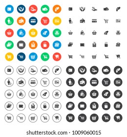 Commerce icons set