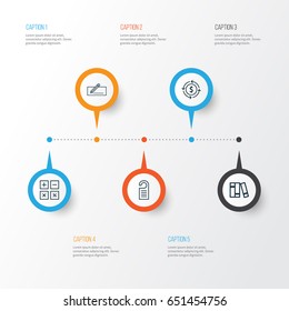 Commerce Icons Set. Collection Of Calculation Tool, Price, Money Transfer And Other Elements. Also Includes Symbols Such As Price, Money, Pay.