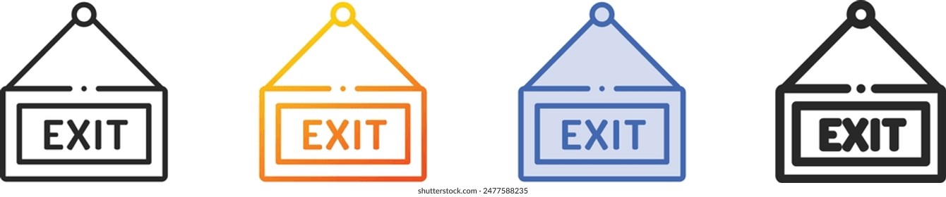 commerce icon.Thin Linear, Gradient, Blue Stroke and bold Style Design Isolated On White Background