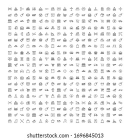 Commerce line icon set. Collection of high quality black outline logo for mobile concepts and web apps. Commerce set in trendy flat style. Vector illustration on a white background