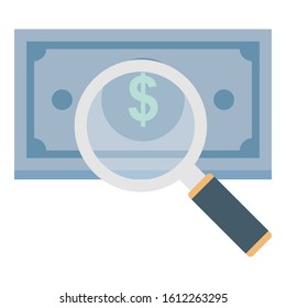 
Commerce, magnifier dollar Color Isolated Vector icon which can be easily modified
