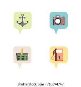 Commerce and Map icons collection