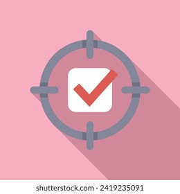 Vector plano de icono de marketing comercial. Aplicación de documento. Comercio de personas
