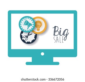 commerce  on line design, vector illustration eps10 graphic 