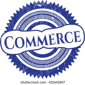 Sello de textura gruesa de caucho de comercio
