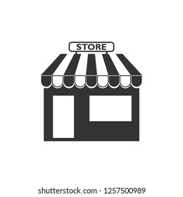 Commerce, shop, store icon. Vector illustration. Building
