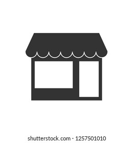 Commerce, shop, store icon. Vector illustration. Building