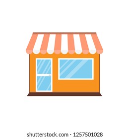 Commerce, shop, store icon. Vector illustration. Building