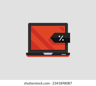 commerce and shopping black friday sale icon vector