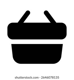 Commerce und Shopping Glyphe Symbol bearbeitbarer Vektor