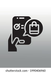 commerce and shopping icon illustration,gradient background